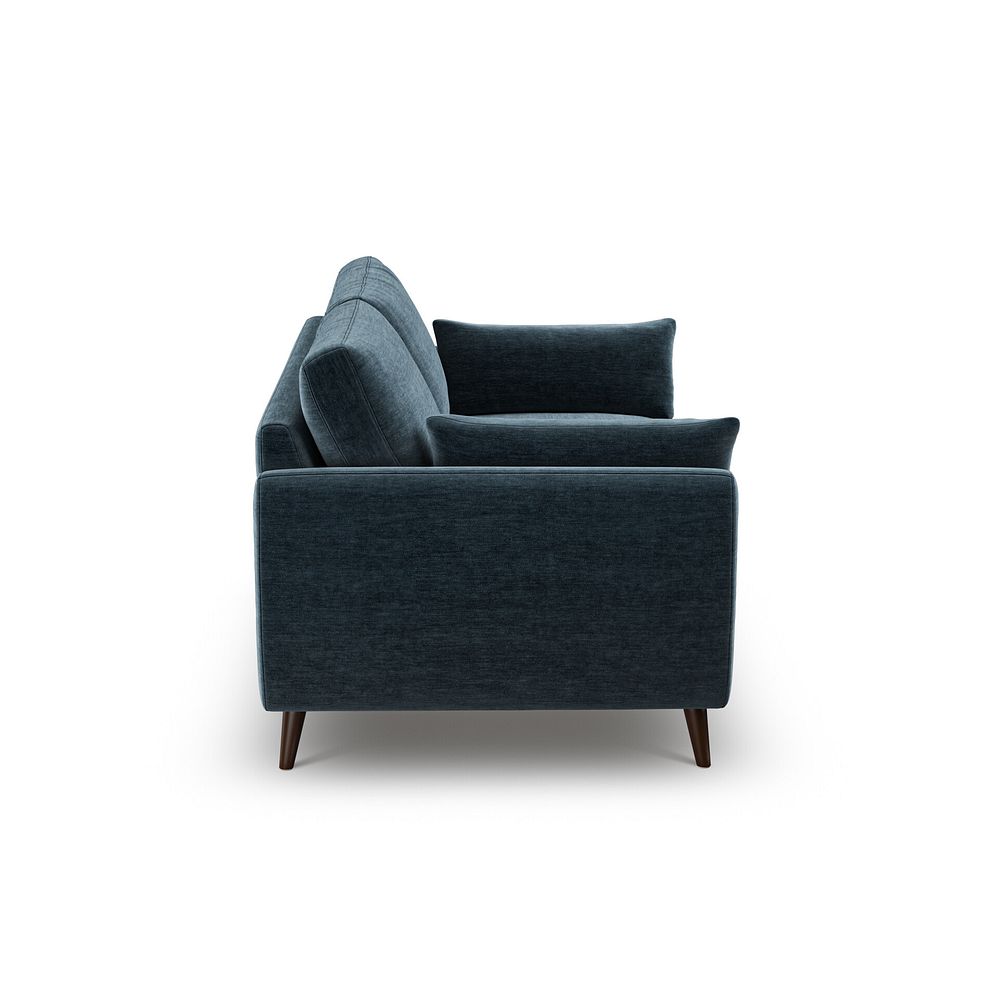 Nova 2 Seater Sofa in Canna Steel Blue Fabric 5
