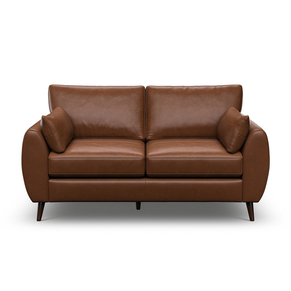 Nova 2 Seater Sofa in Chestnut Brown leather 2