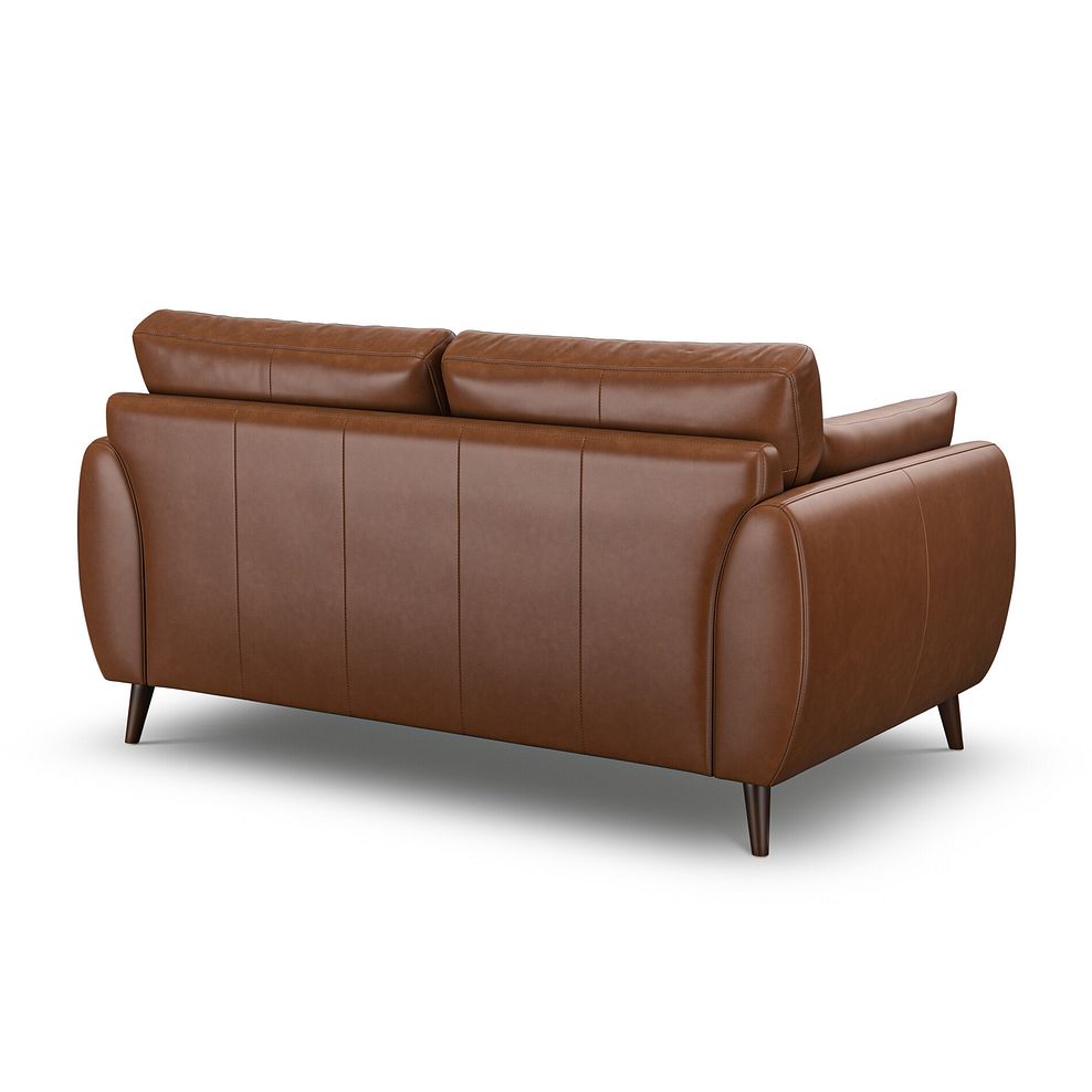 Nova 2 Seater Sofa in Chestnut Brown leather 3