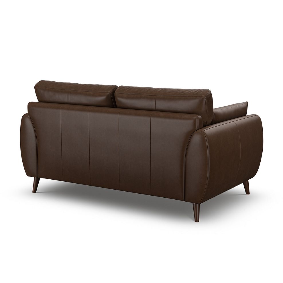 Nova 2 Seater Sofa in Dark Brown Leather 3