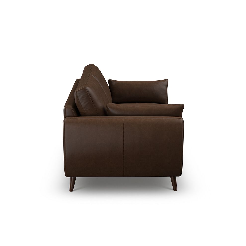 Nova 2 Seater Sofa in Dark Brown Leather 5