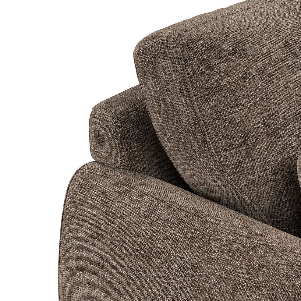 Nova 3 Seater Sofa in Arlan Smokestone Fabric 7