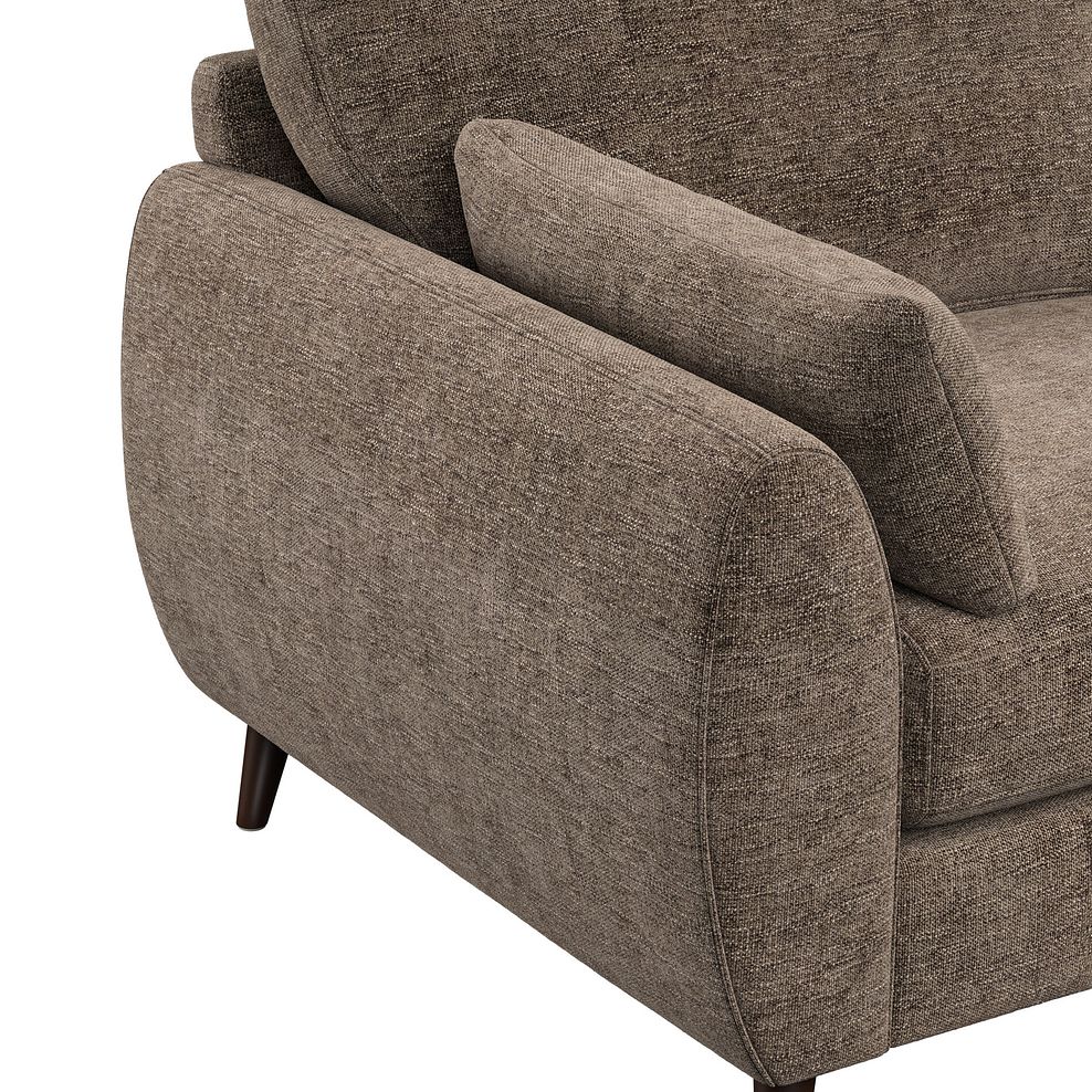Nova 3 Seater Sofa in Arlan Smokestone Fabric 8