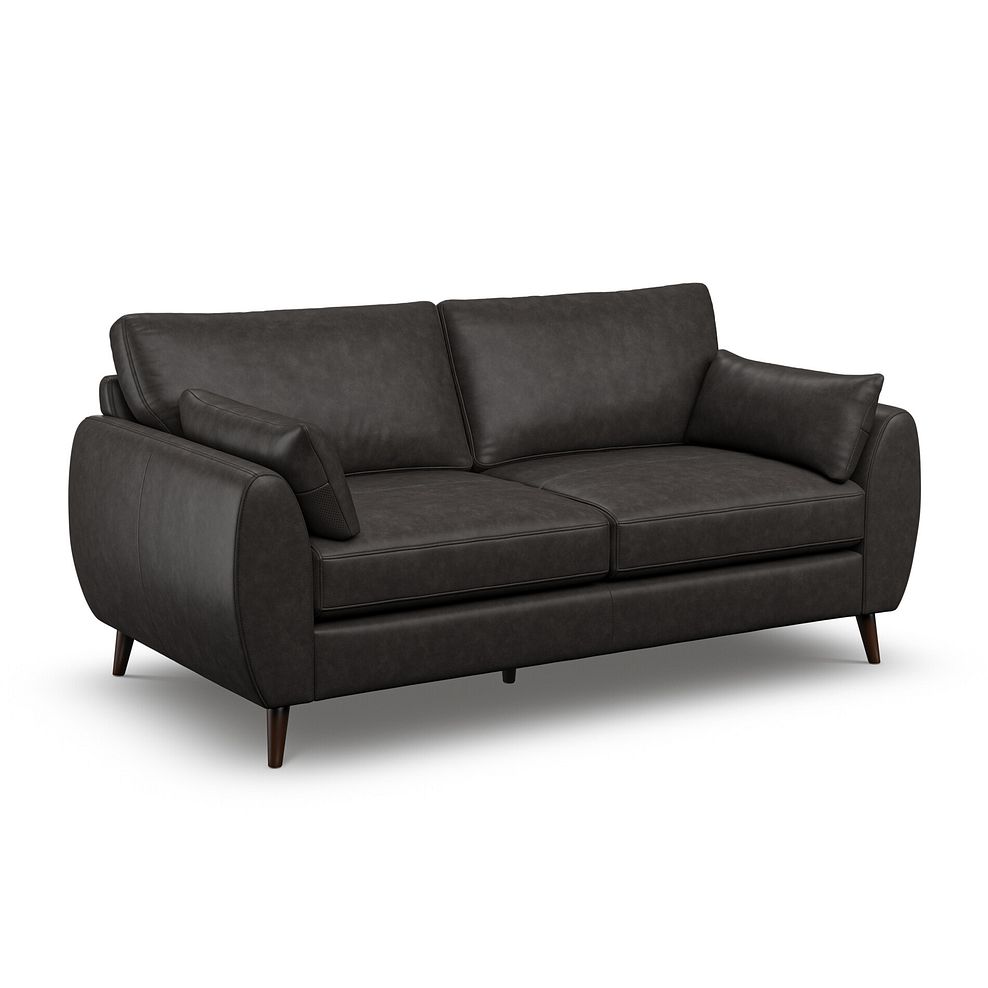 Nova 3 Seater Sofa in Ash Leather 1
