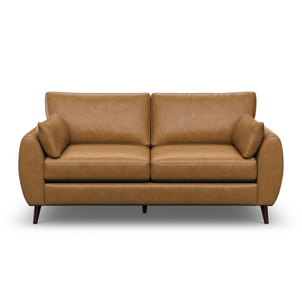 Nova 3 Seater Sofa in Brown Leather 2