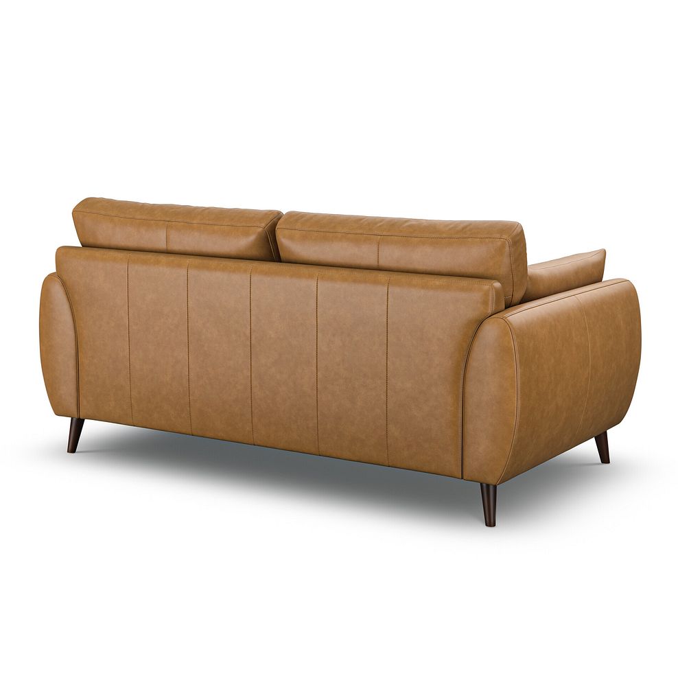 Nova 3 Seater Sofa in Brown Leather 3