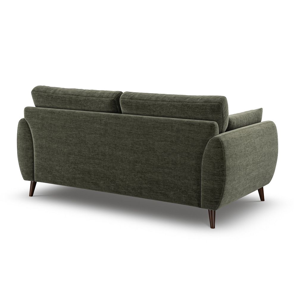 Nova 3 Seater Sofa in Canna Dark Green Fabric 8