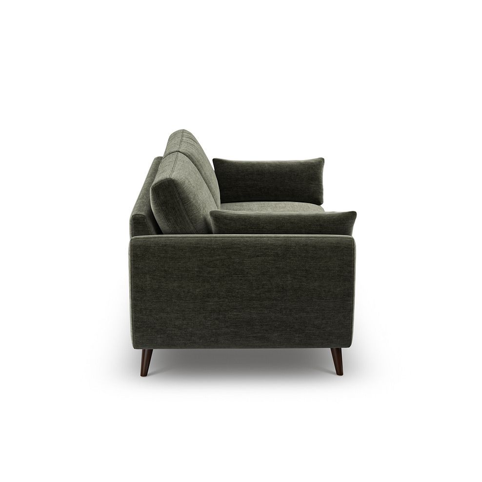 Nova 3 Seater Sofa in Canna Dark Green Fabric 7