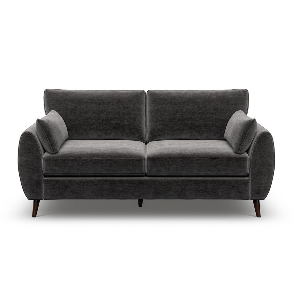 Nova 3 Seater Sofa in Canna Dark Grey Fabric 2