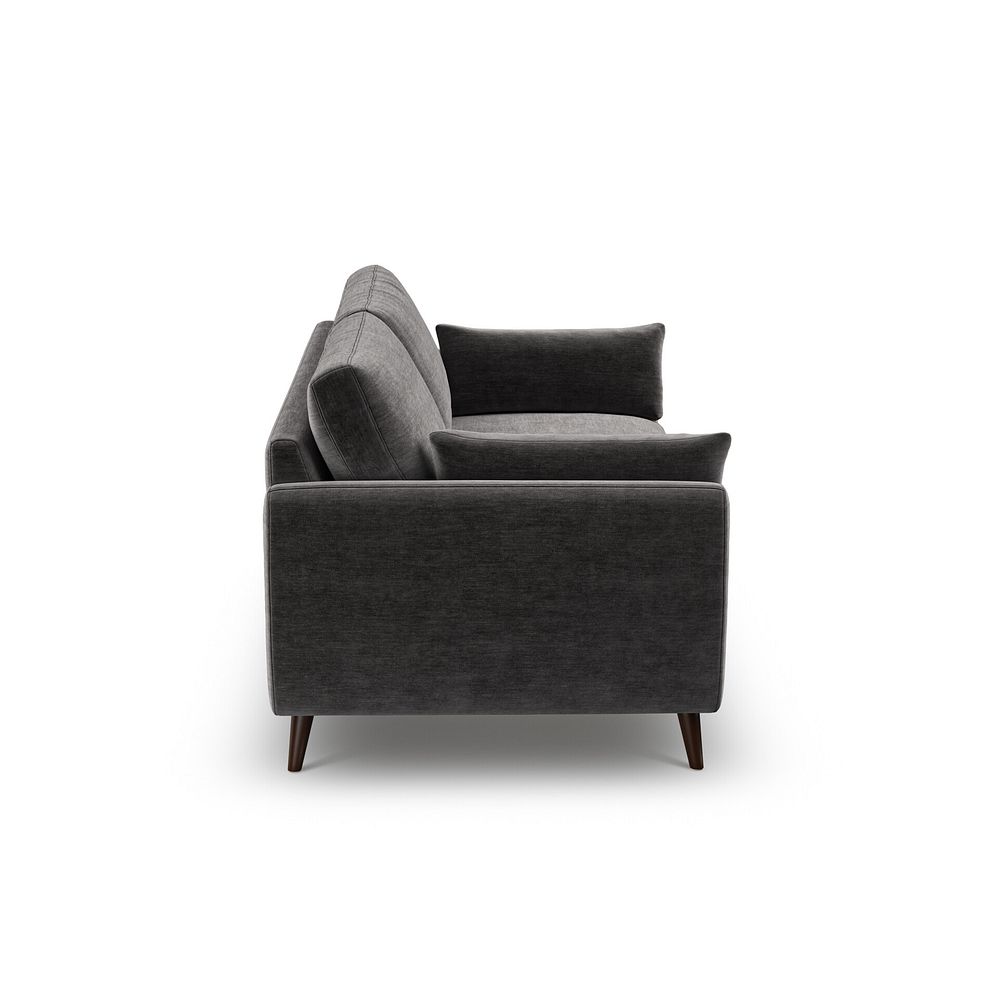 Nova 3 Seater Sofa in Canna Dark Grey Fabric 5