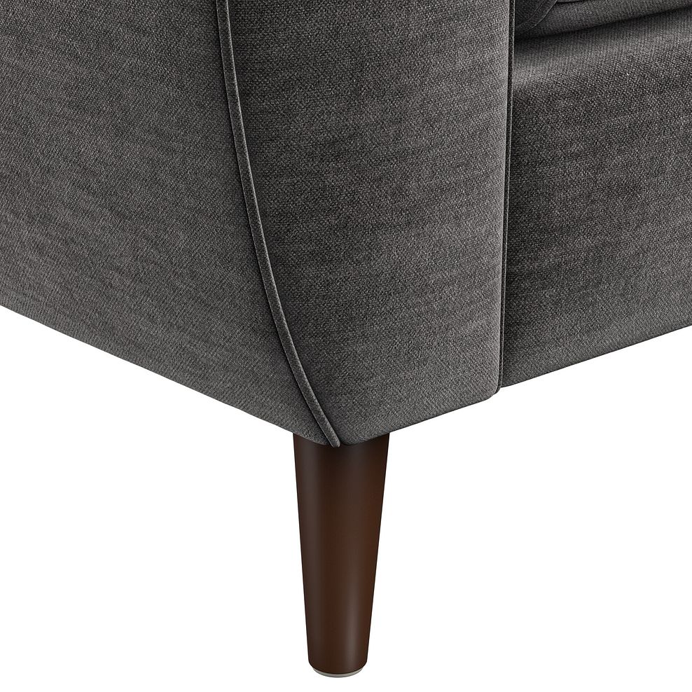 Nova 3 Seater Sofa in Canna Dark Grey Fabric 9