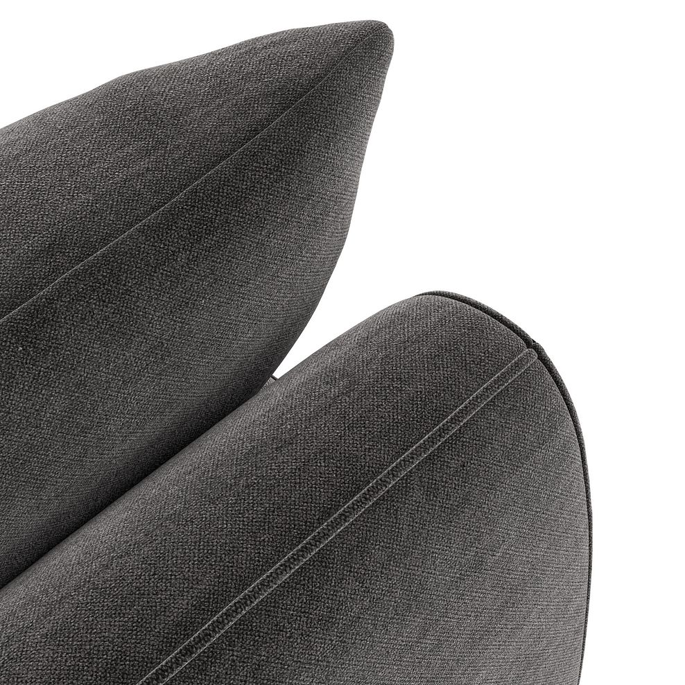 Nova 3 Seater Sofa in Canna Dark Grey Fabric 10