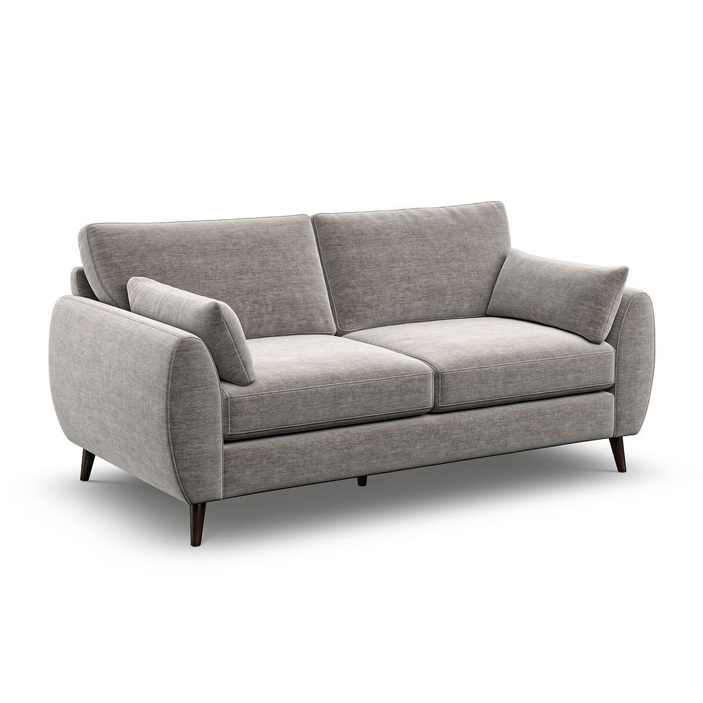 Nova 3 Seater Sofa in Canna Grey Fabric 1