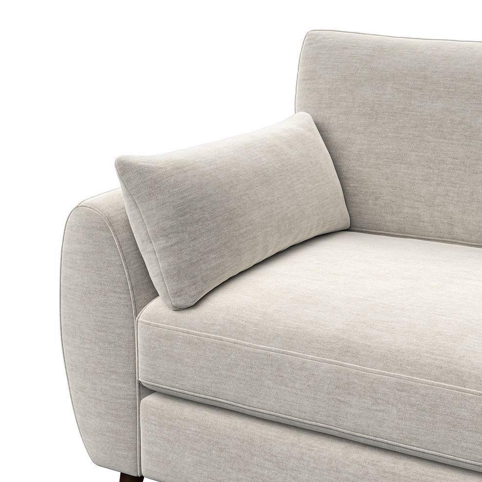 Nova 3 Seater Sofa in Canna Light Grey Fabric 6