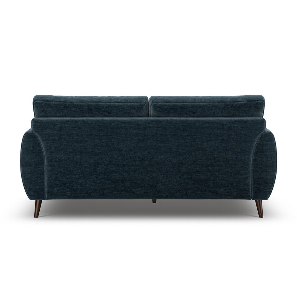 Nova 3 Seater Sofa in Canna Steel Blue Fabric 4