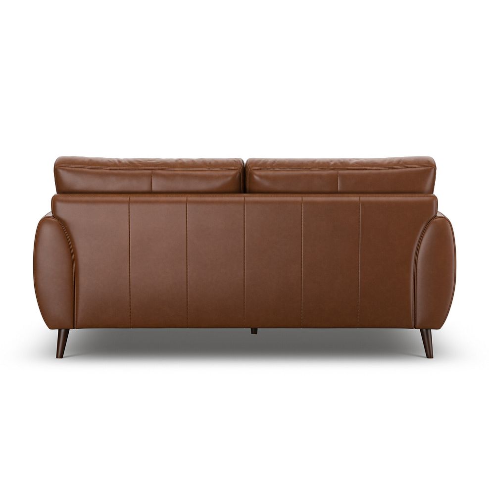 Nova 3 Seater Sofa in Chestnut Brown leather 4