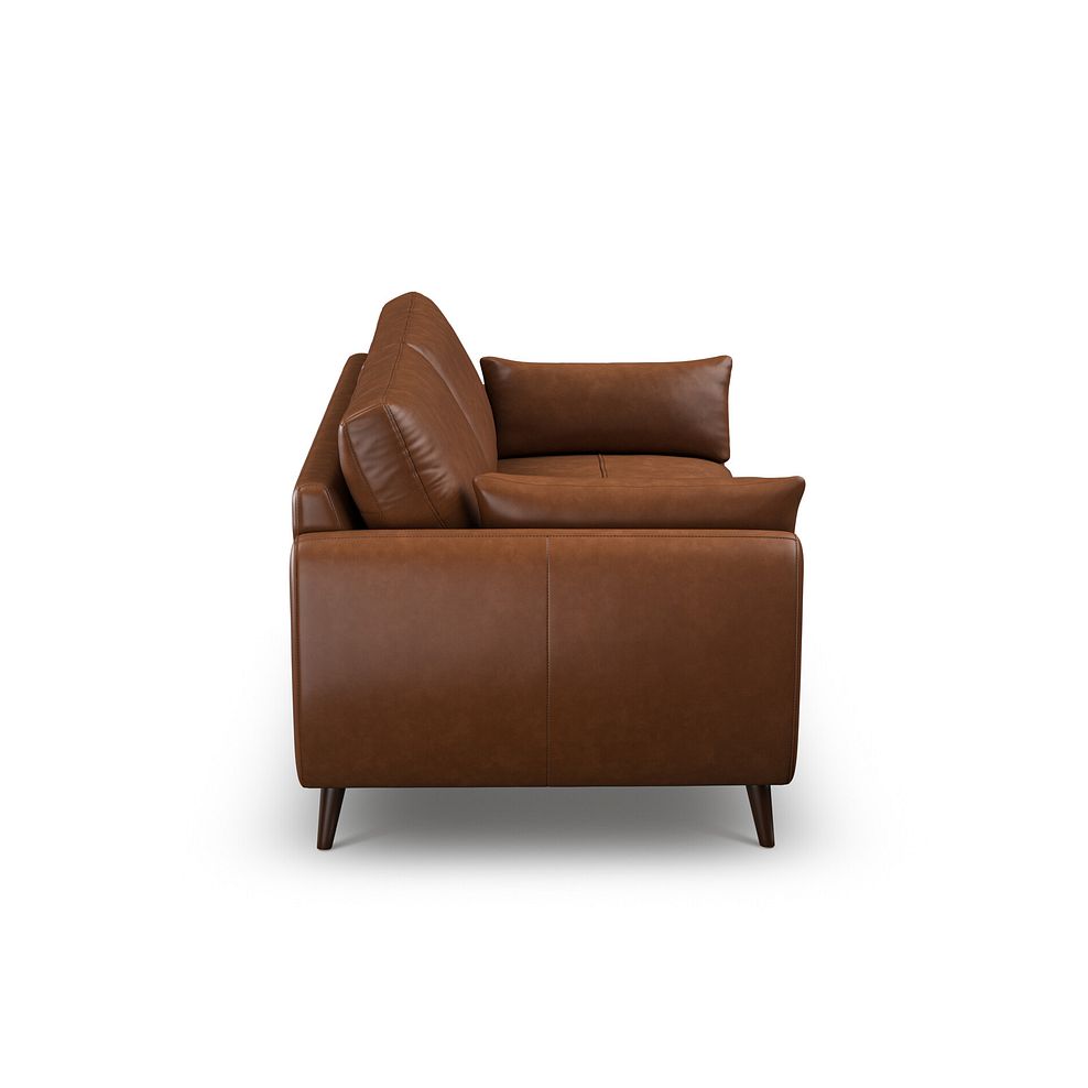 Nova 3 Seater Sofa in Chestnut Brown leather 5