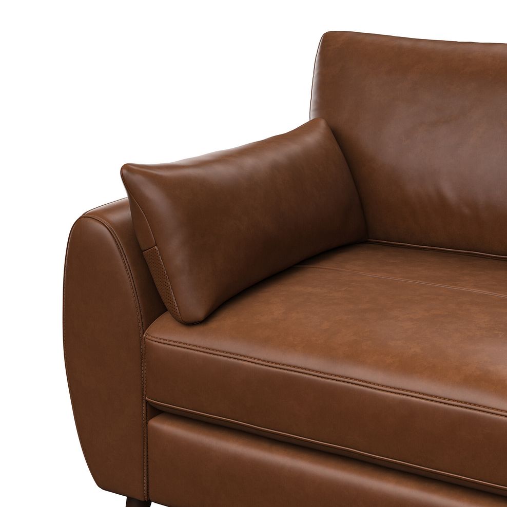 Nova 3 Seater Sofa in Chestnut Brown leather 6
