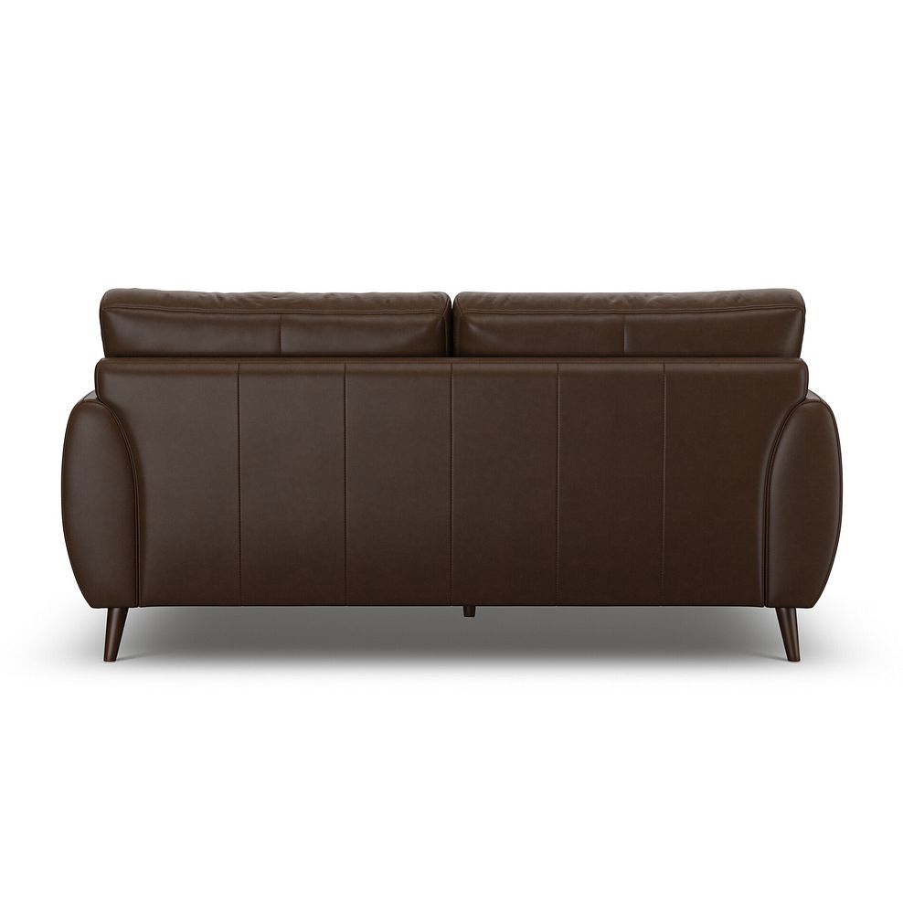 Nova 3 Seater Sofa in Dark Brown Leather 4