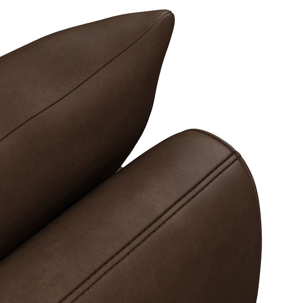 Nova 3 Seater Sofa in Dark Brown Leather 10