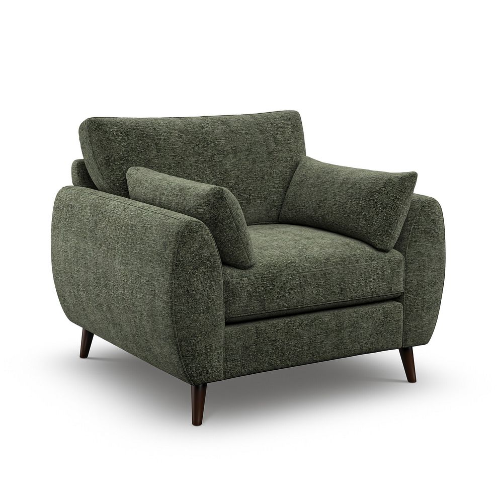 Nova Armchair in Arlan Mossy Fabric 1