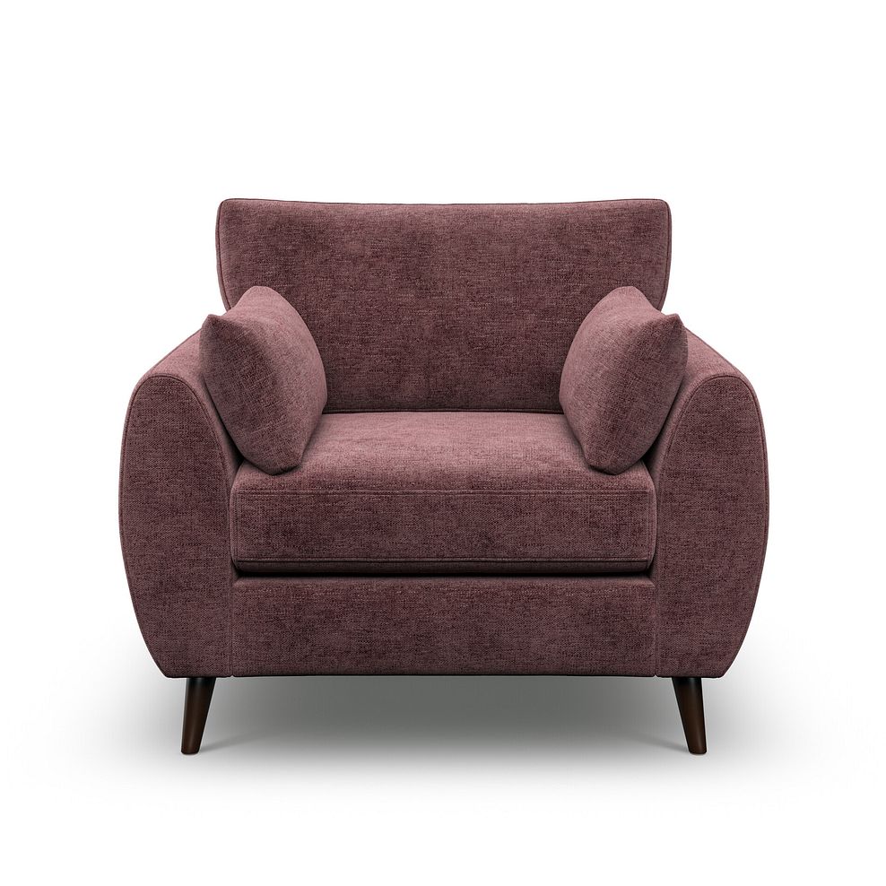 Nova Armchair in Arlan Rosewood Fabric 2