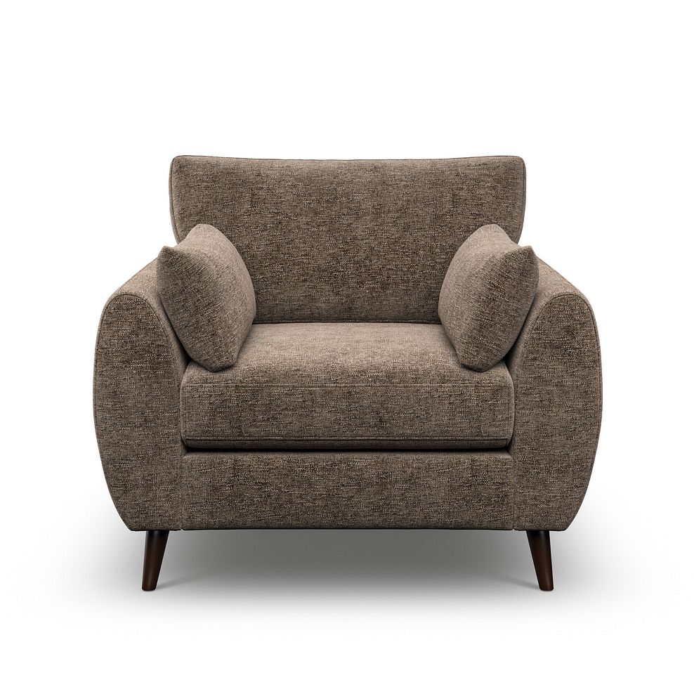 Nova Armchair in Arlan Smokestone Fabric 2