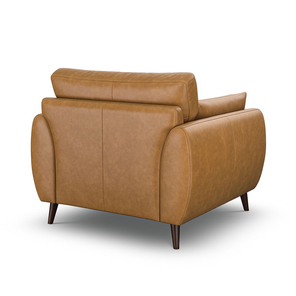 Nova Armchair in Brown Leather 3