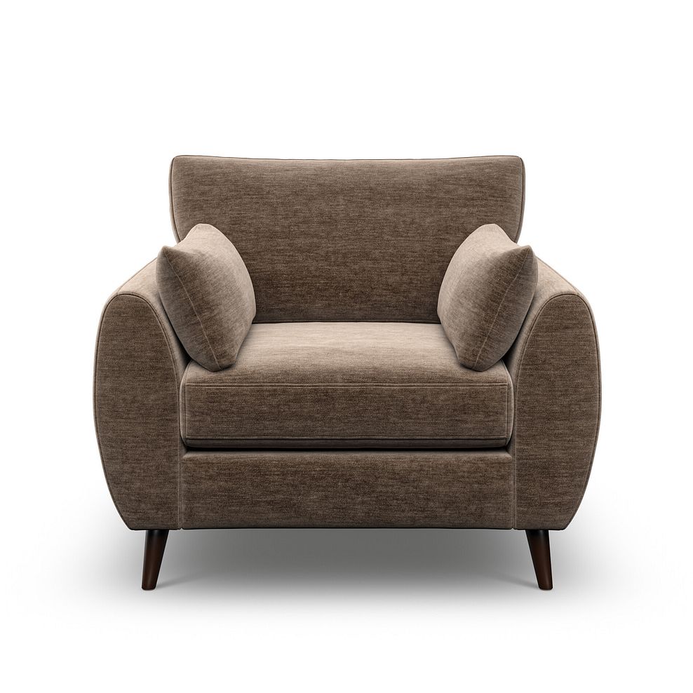 Nova Armchair in Canna Cocoa Fabric 2