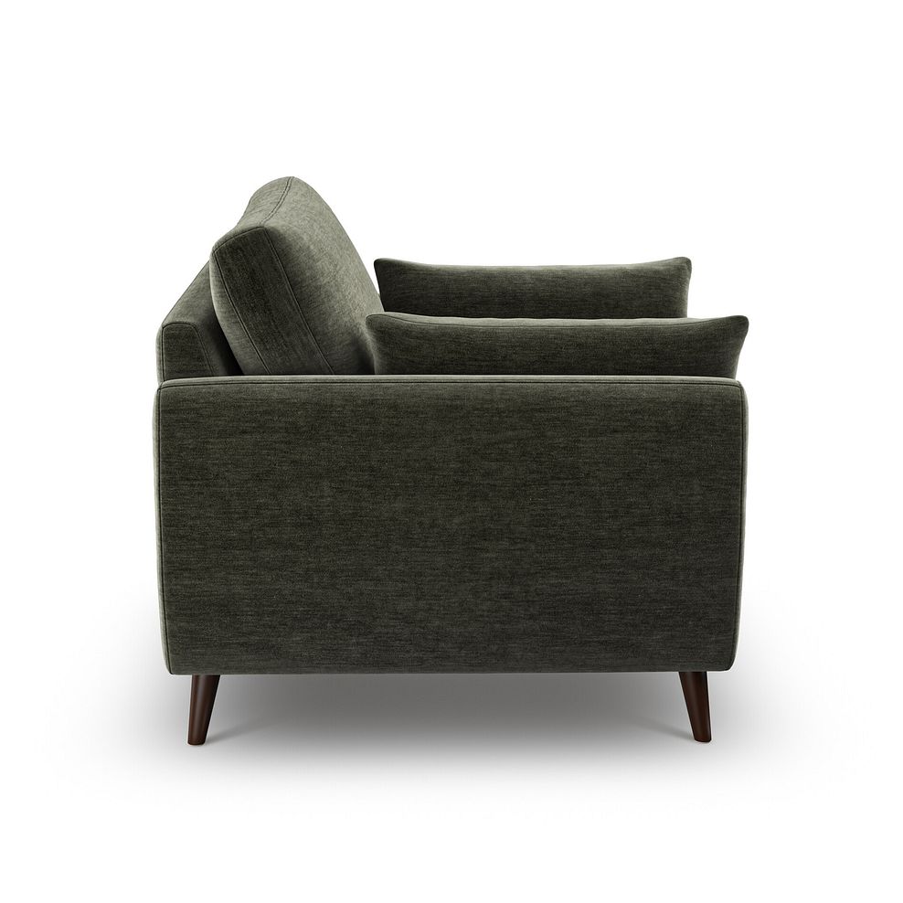 Nova Armchair in Canna Dark Green Fabric 11