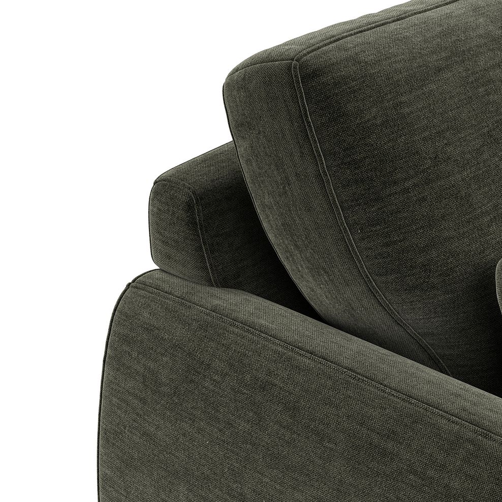 Nova Armchair in Canna Dark Green Fabric 10