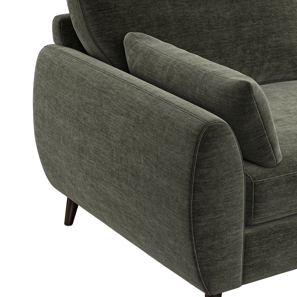 Nova Armchair in Canna Dark Green Fabric 12