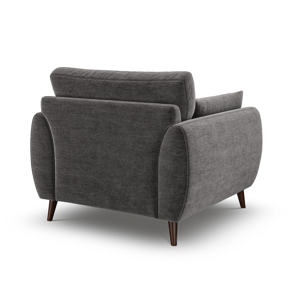 Nova Armchair in Canna Dark Grey Fabric 3