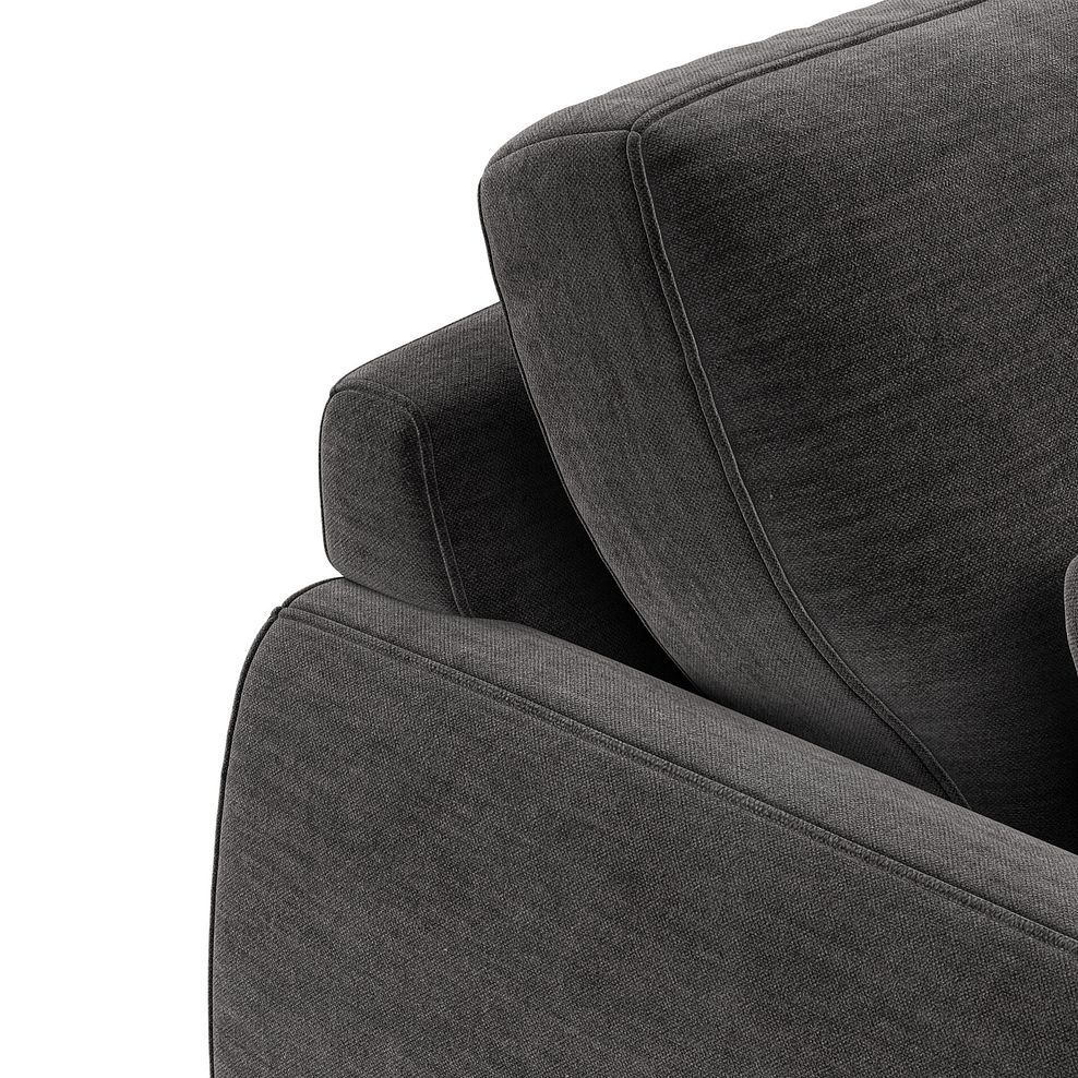 Nova Armchair in Canna Dark Grey Fabric 7