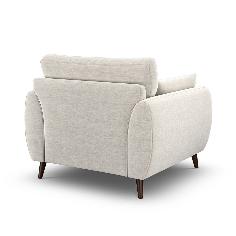 Nova Armchair in Canna Light Grey Fabric 3