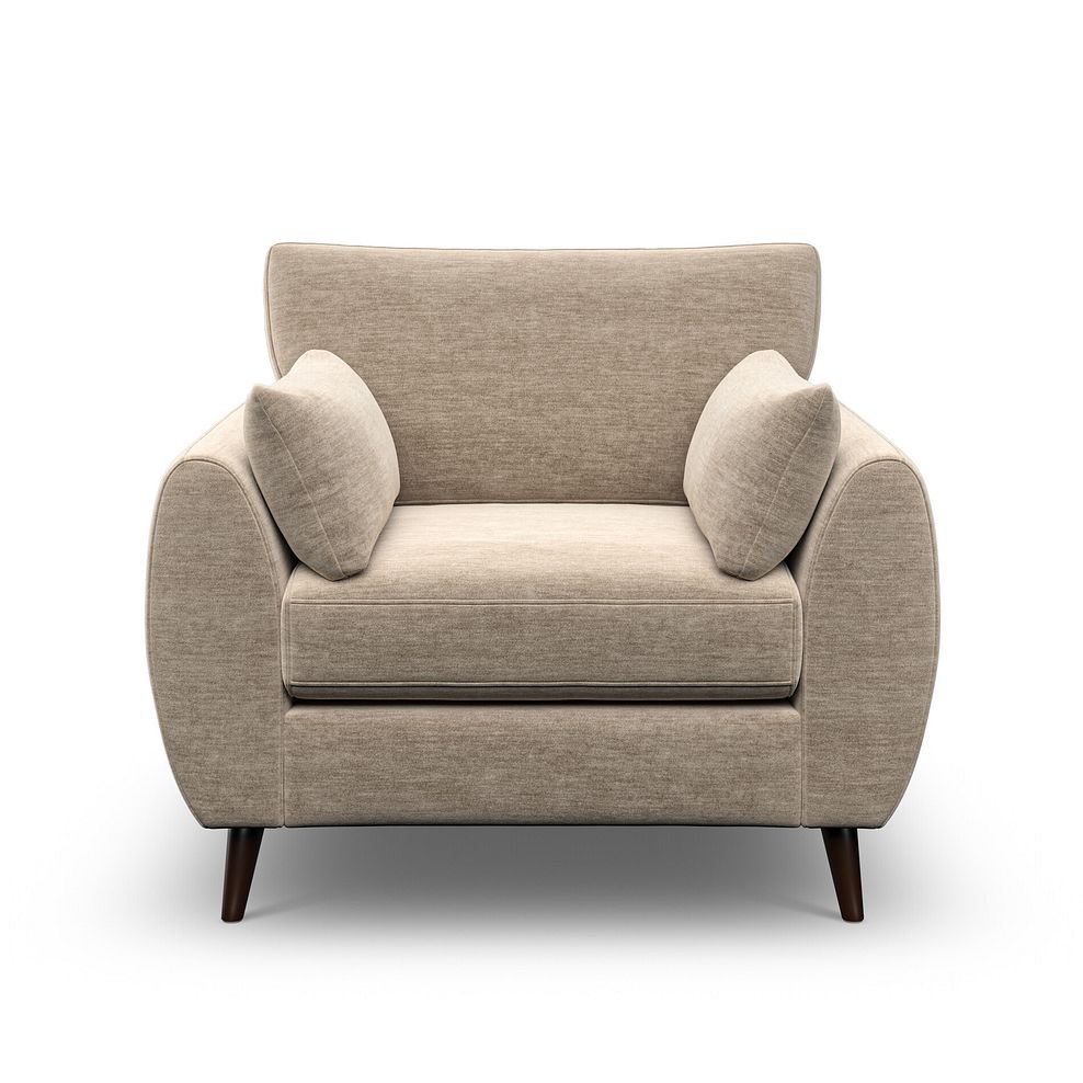 Nova Armchair in Canna Sand Fabric 2
