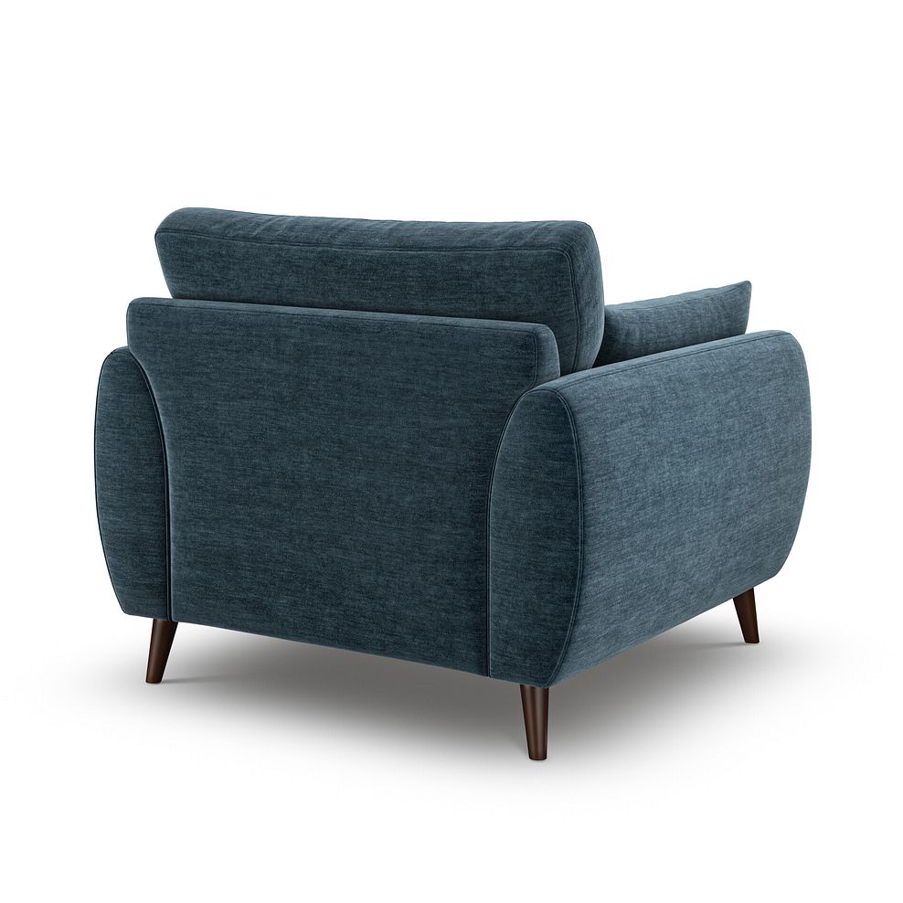 Nova Armchair in Canna Steel Blue Fabric 3
