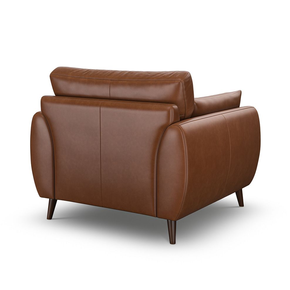 Nova Armchair in Chestnut Brown leather 6