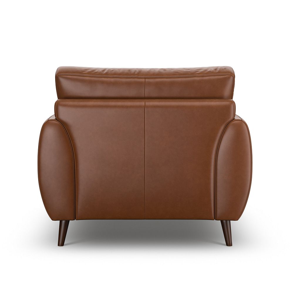 Nova Armchair in Chestnut Brown leather 7