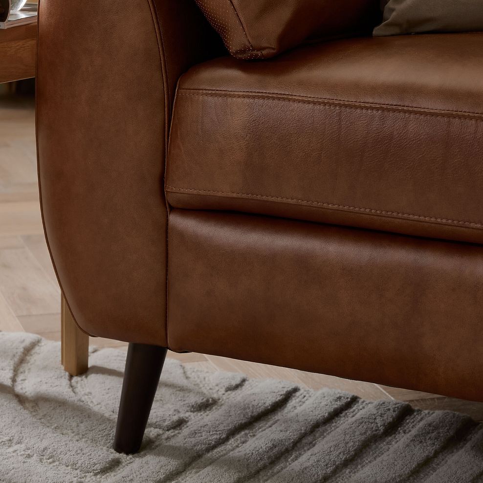 Nova Armchair in Chestnut Brown leather 3