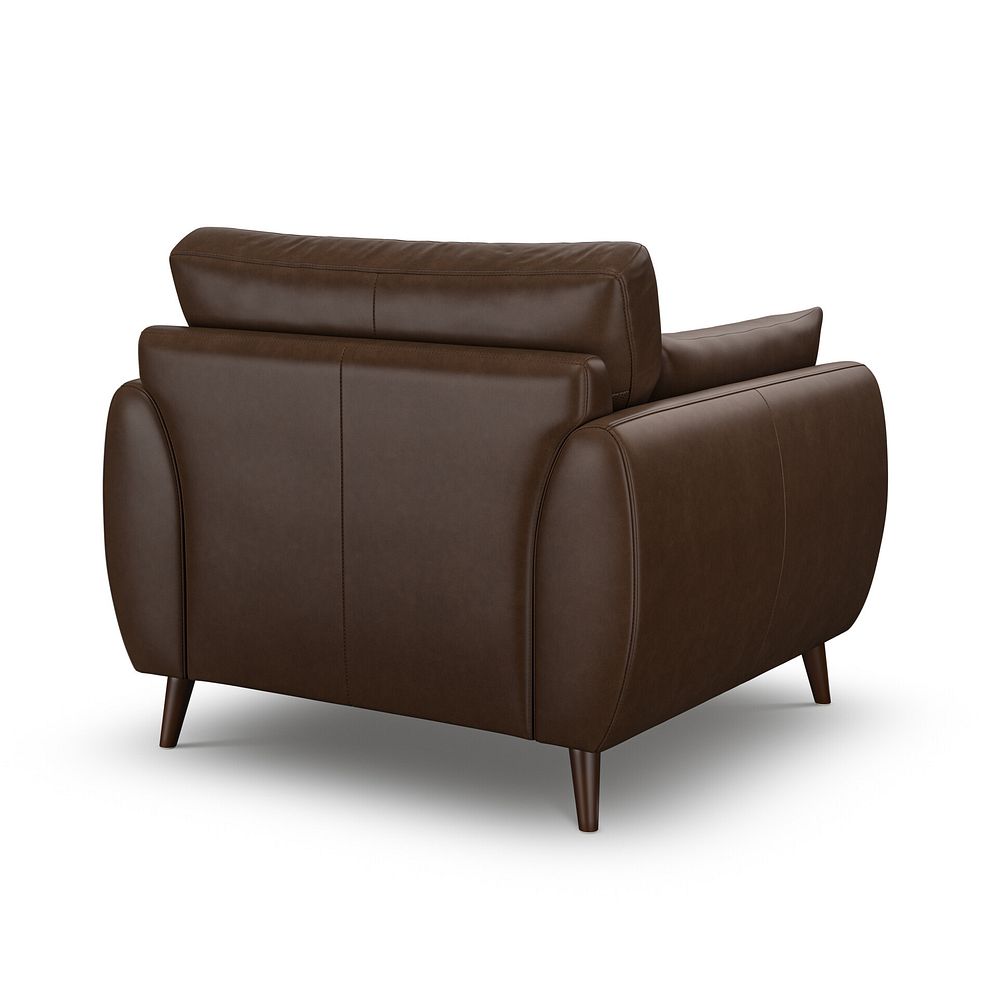 Nova Armchair in Dark Brown Leather 3
