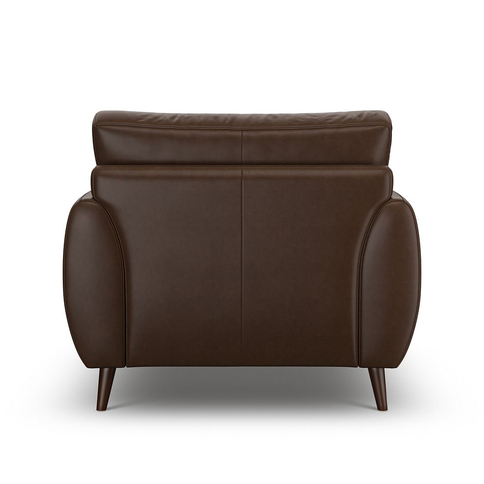 Nova Armchair in Dark Brown Leather 4