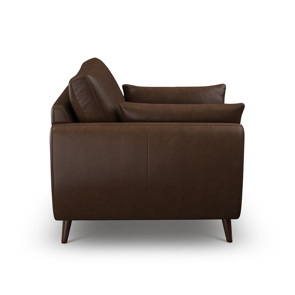 Nova Armchair in Dark Brown Leather 5