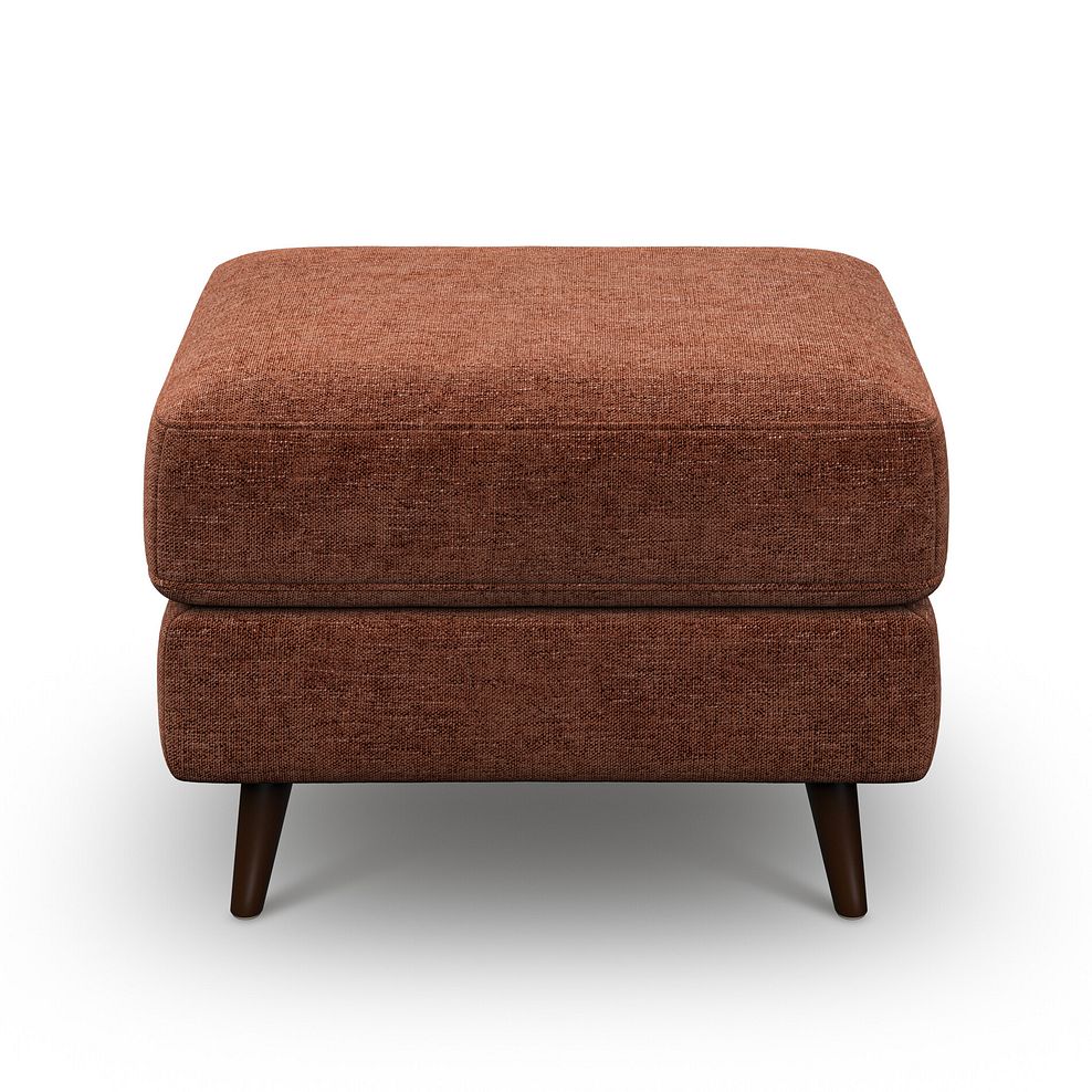 Nova Footstool in Arlan Copperwood Fabric 2