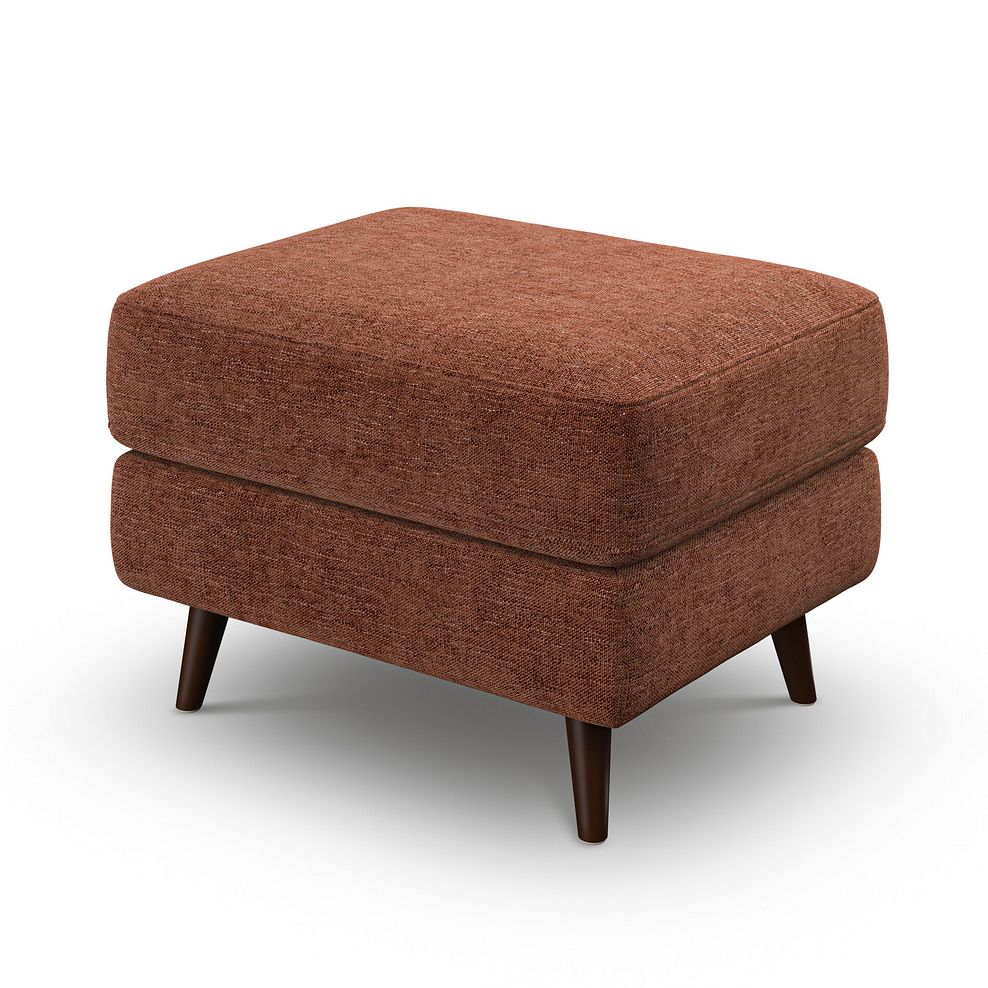 Nova Footstool in Arlan Copperwood Fabric 3