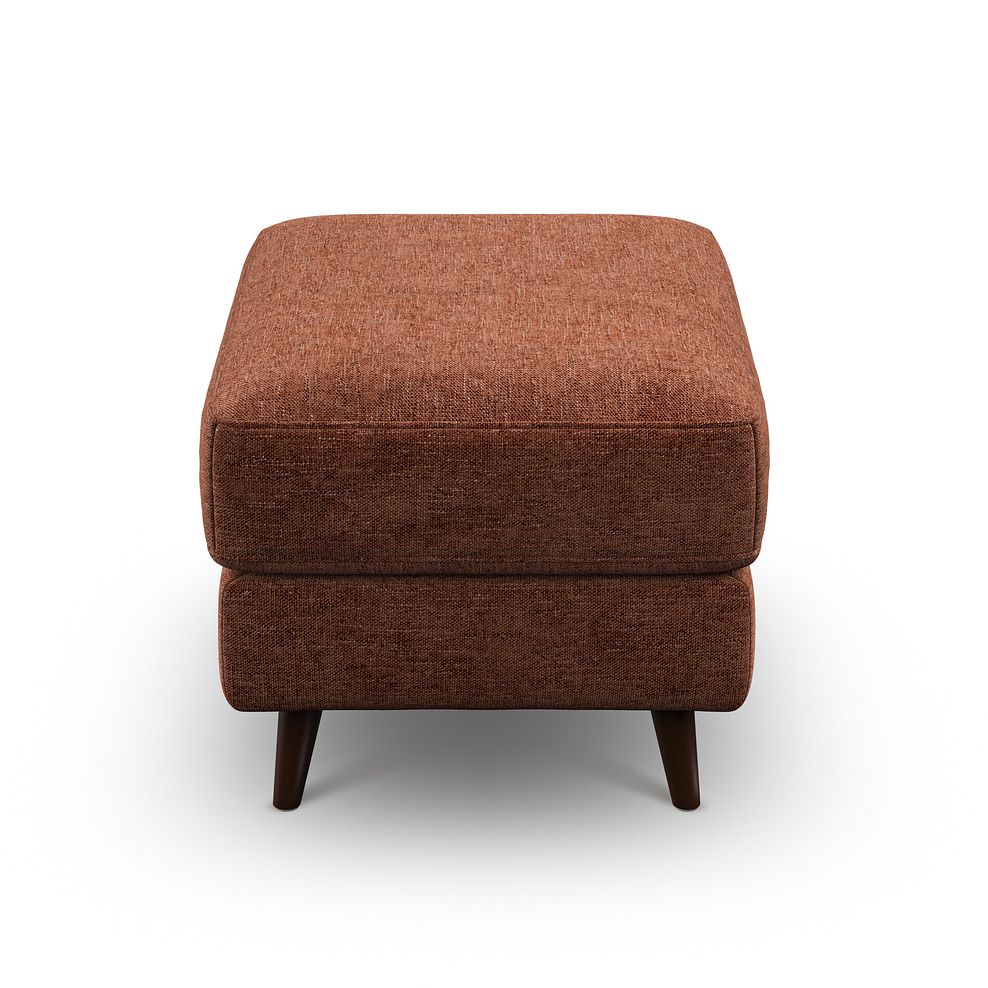 Nova Footstool in Arlan Copperwood Fabric 4