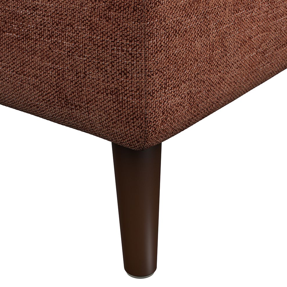 Nova Footstool in Arlan Copperwood Fabric 5