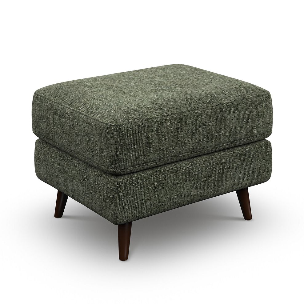 Nova Footstool in Arlan Mossy Fabric 1