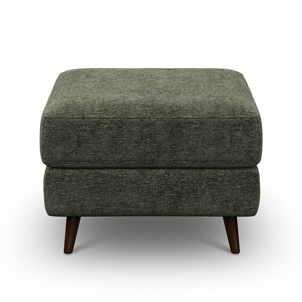 Nova Footstool in Arlan Mossy Fabric 2