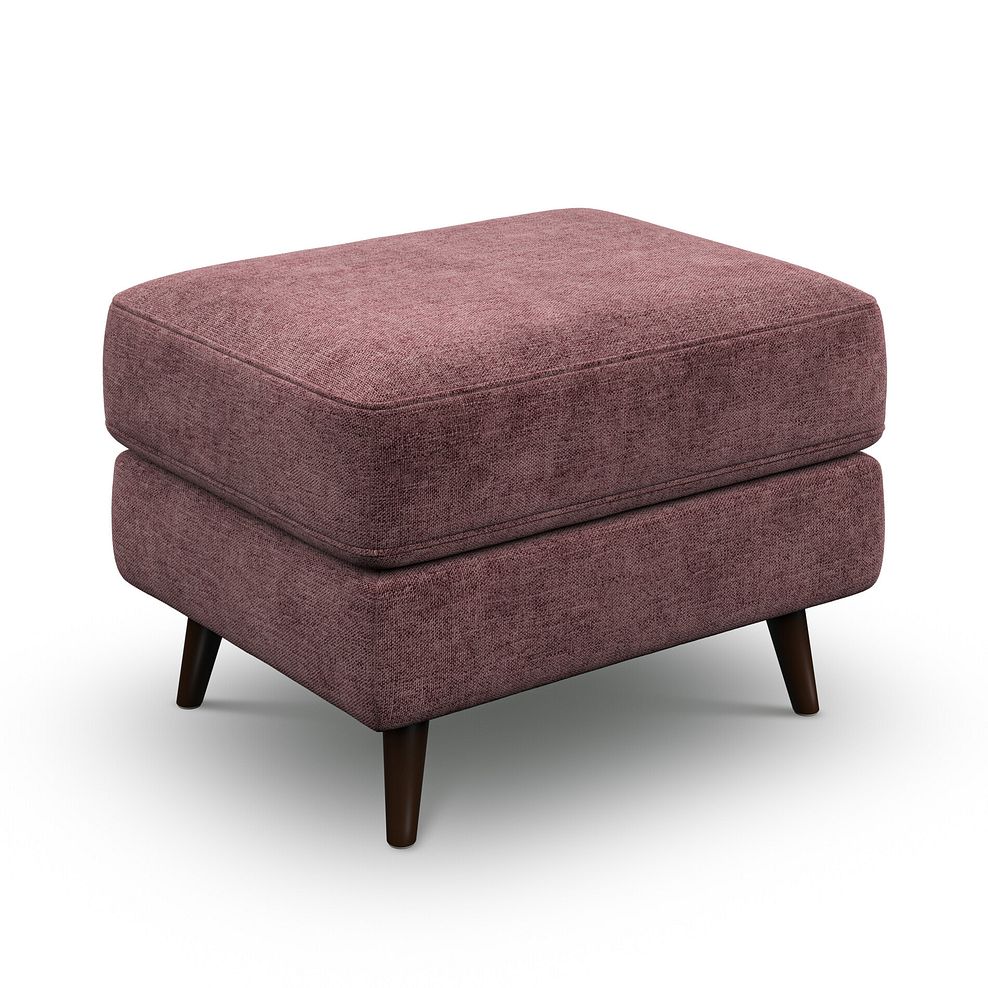 Nova Footstool in Arlan Rosewood Fabric 1